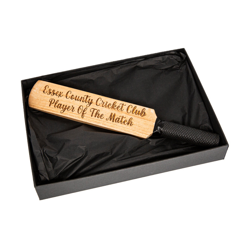 Personalised Wooden Mini Cricket Bat Engraved