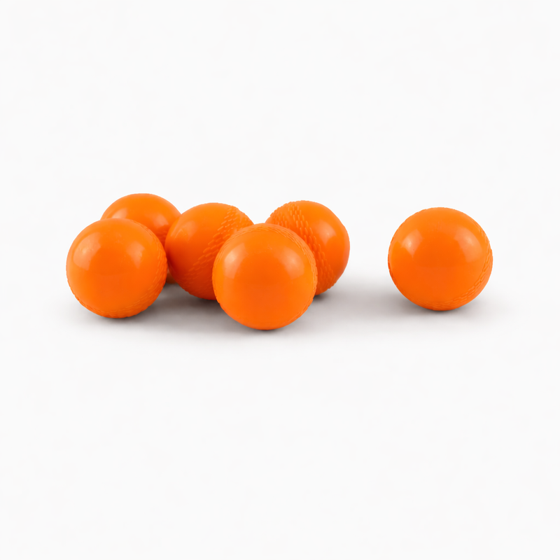 Plain Unbranded Cricket Wind ball 6 Pack - Orange