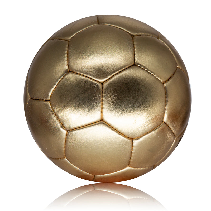Luxury Custom Gold Foil Cowhide Leather Football