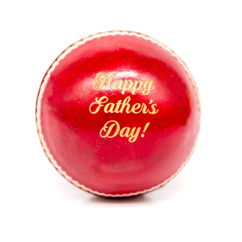 Fathers Day Cricket Ball - Happy Fathers Day