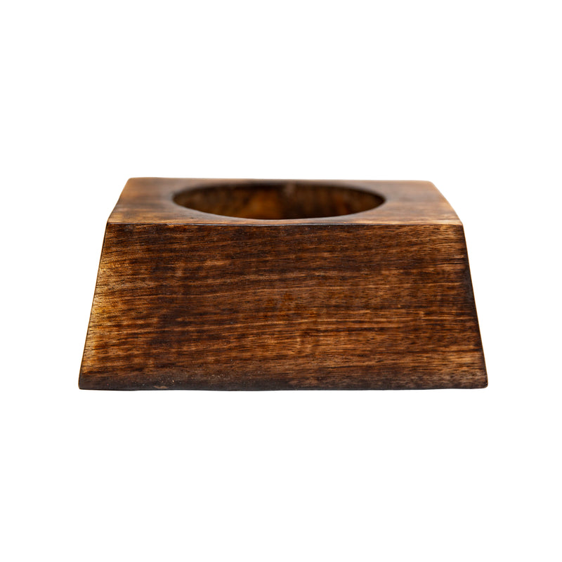 Ball Stand - Tropical Hardwood Stand Plinth for Footballs, Rugby Balls, and Basketballs
