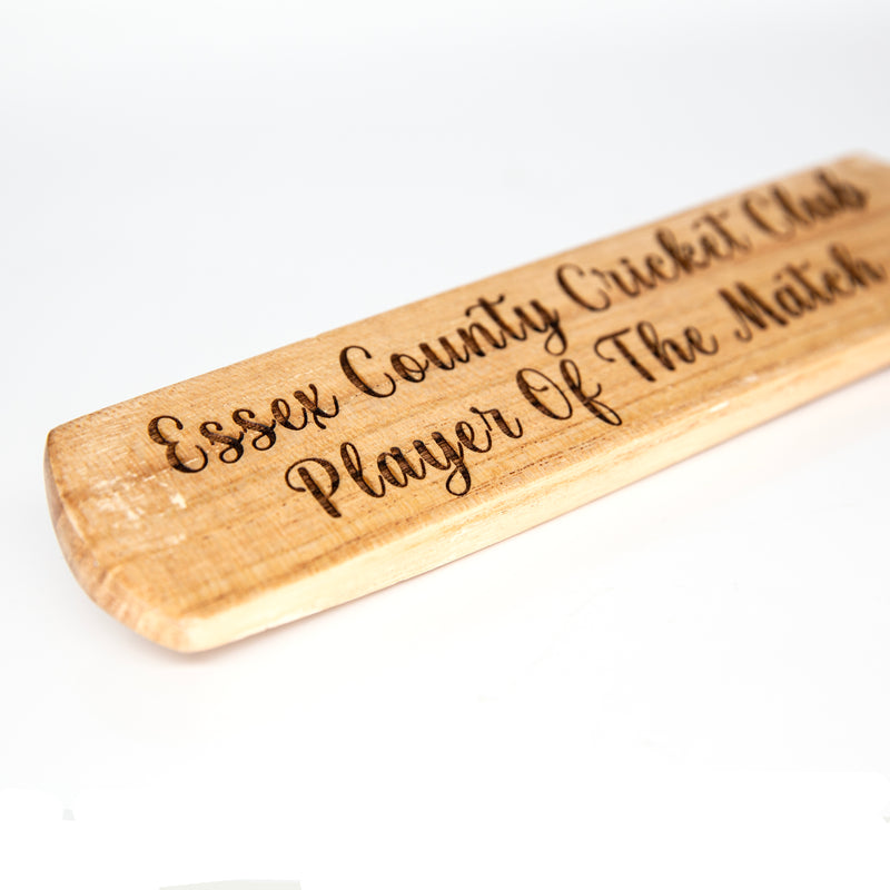 Personalised Wooden Mini Cricket Bat Engraved