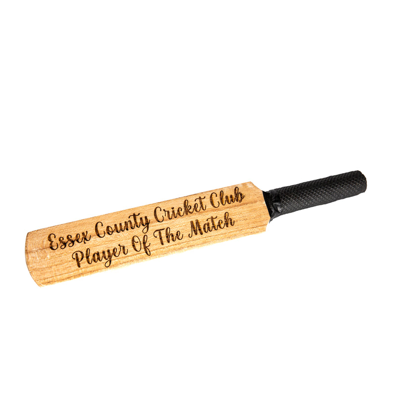 Personalised Wooden Mini Cricket Bat Engraved