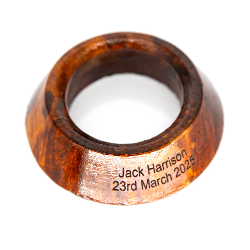 Personalised Wooden Ball Display Stand Plinth