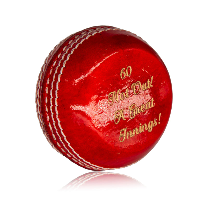 Personalised Flat Edged Cricket Ball - Laser Engraved