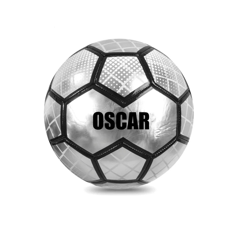 Size 3 Personalised Football - Clearance Sale - Silver