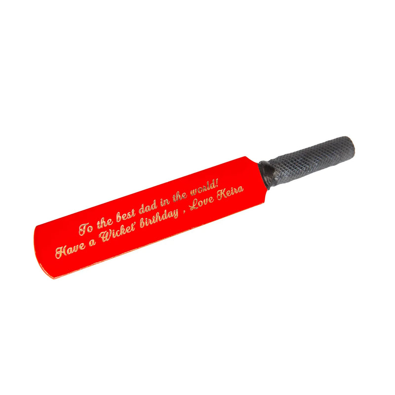 Personalised Wooden Mini Cricket Bat Engraved