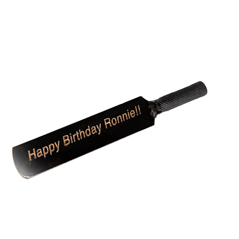 Personalised Wooden Mini Cricket Bat Engraved