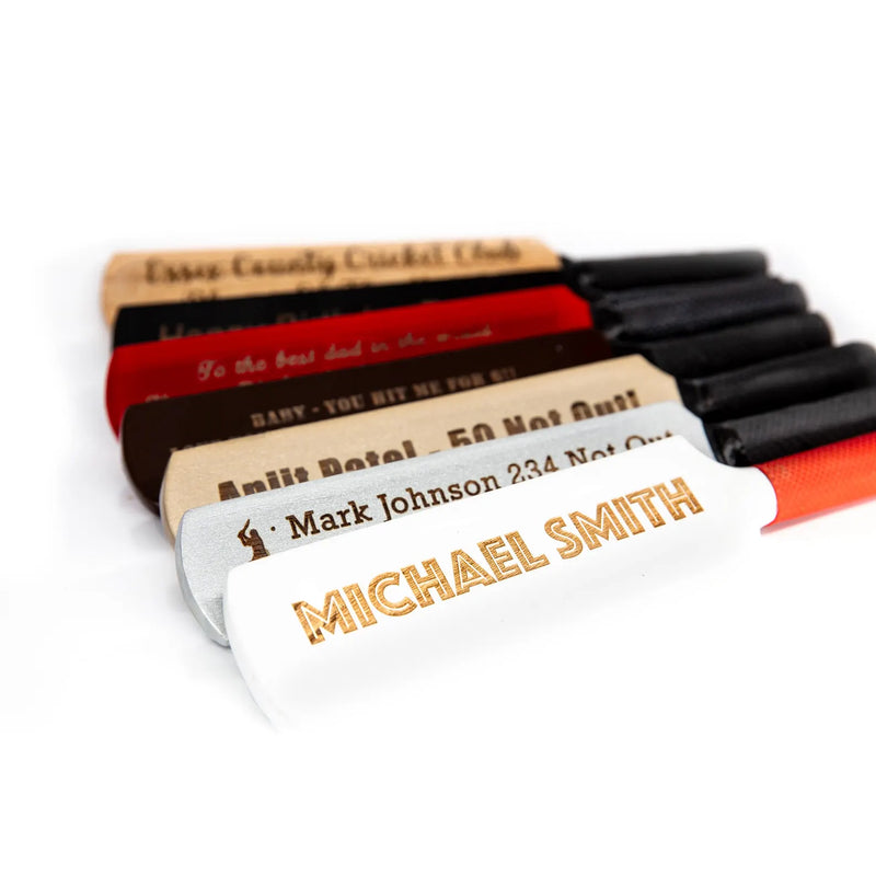 Personalised Wooden Mini Cricket Bat Engraved