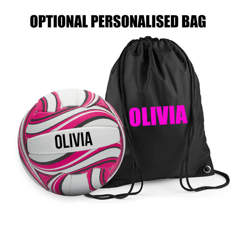 Personalised Netball Ball - Blue Size 5