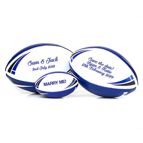 'Save the date' Personalised Rugby Balls