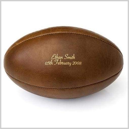 New Product - Vintage Leather Personalised Rugby Balls