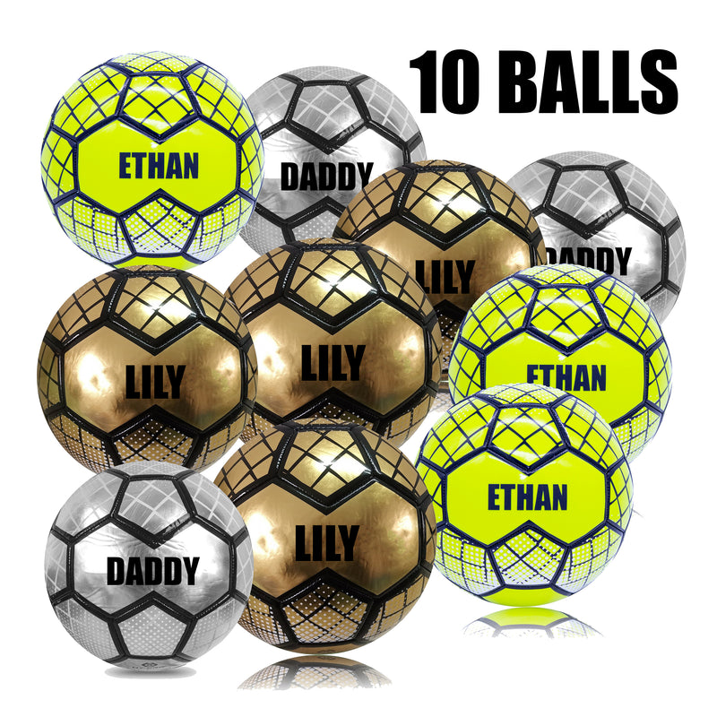 Personalised Football - Multi Pack 10 Balls