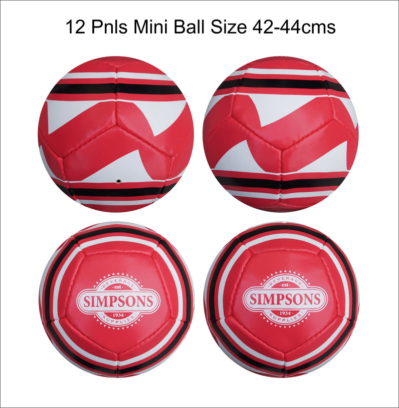 Custom Football Ball - 12 Panel Size 1 PVC 'Simpsons'