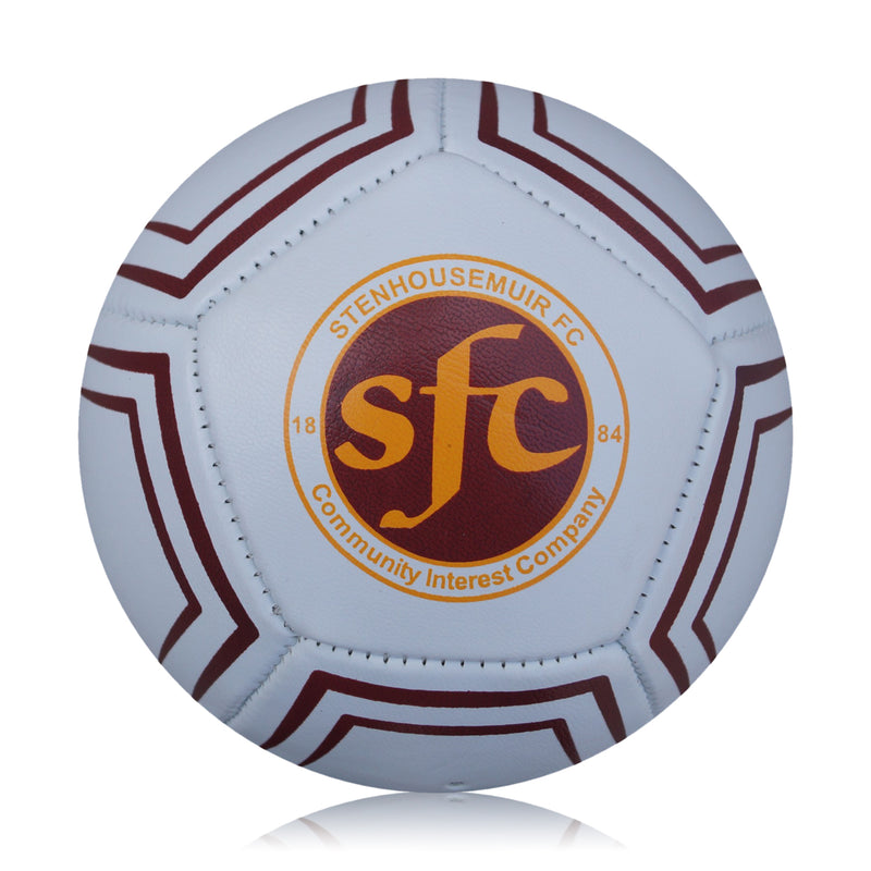 Custom Football Ball - 12 Panel Size 1 PVC 'Stenhousemuir'