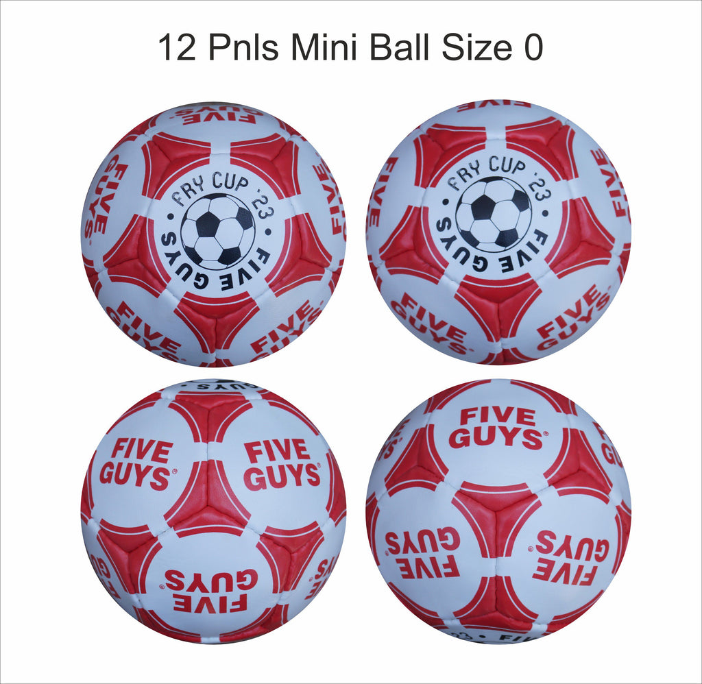 Custom Football Ball - 12 Panel Size 0 PVC 'Five Guys'