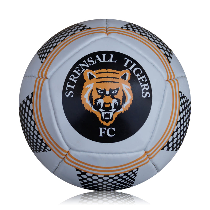 Custom Football Ball - 12 Panel Size 1 PVC 'Strensal Tigers'