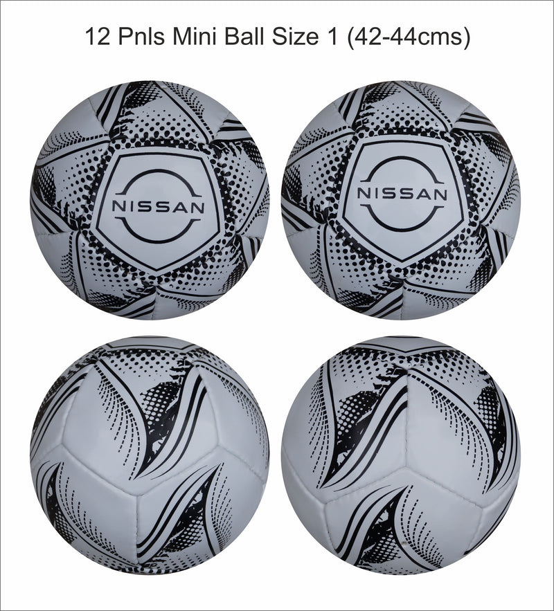 Custom Football Ball - 12 Panel Size 1 PVC 'Nissan'