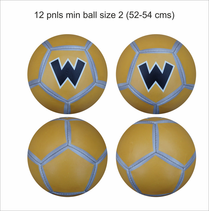 Custom Football Ball - 12 Panel Size 1 PVC 'W'