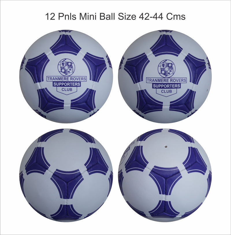 Custom Football Ball - 12 Panel Size 1 PVC 'Tranmere Rovers'