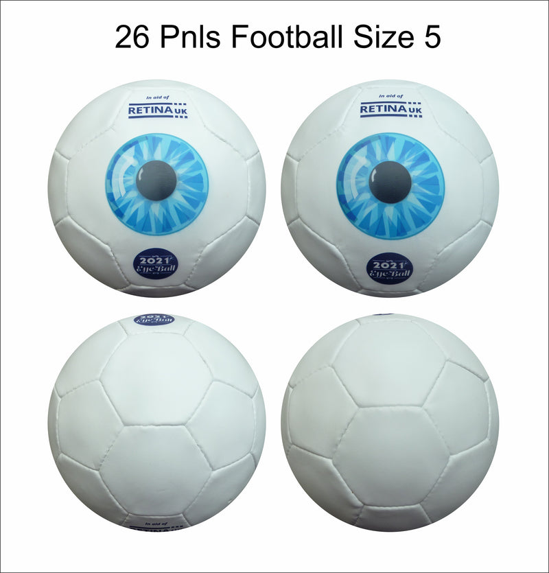Custom Football Ball - 26 Panel Size 5 PVC 'Retina UK'