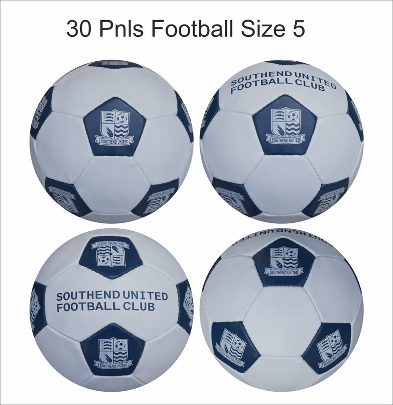 Custom Football Ball - 30 Panel Size 5 PVC 'Southend United FC'