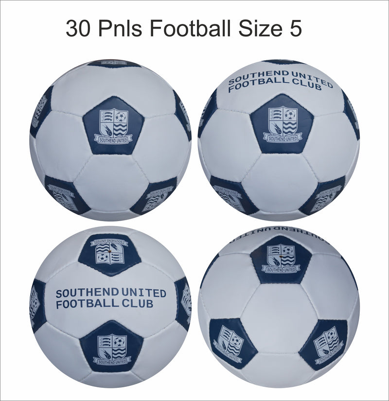 Football Panel Ls Custom Football Ball - 30 Panel Size 5 PVC 'Southend United FC'