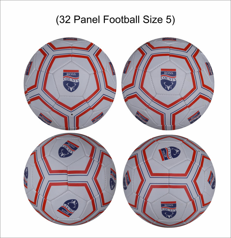 Custom Football Ball - 32 Panel Size 5 PVC 'Ross County'