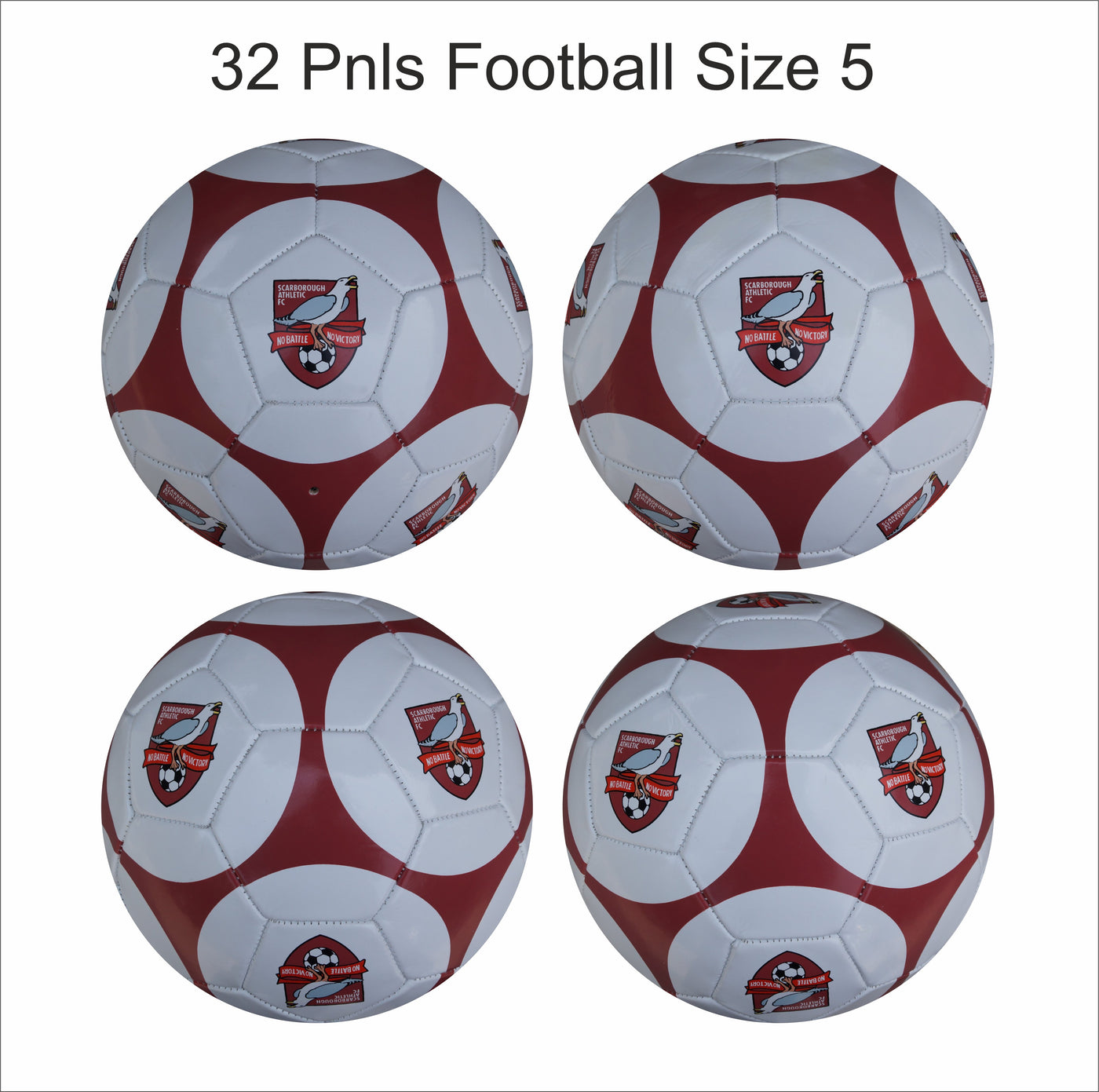 Football Panel Ls Custom Football Ball - 32 Panel Size 5 PVC 'Scarborough'