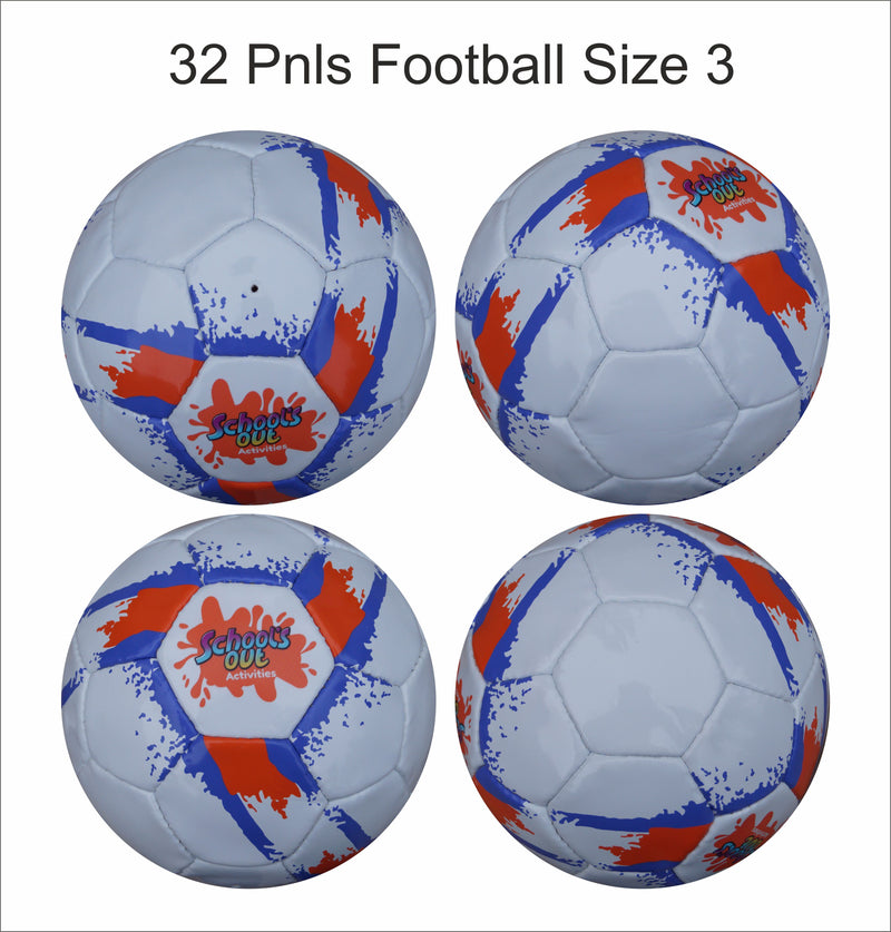 Custom Football Ball - 32 Panel Size 5 PVC 'Schools Out'