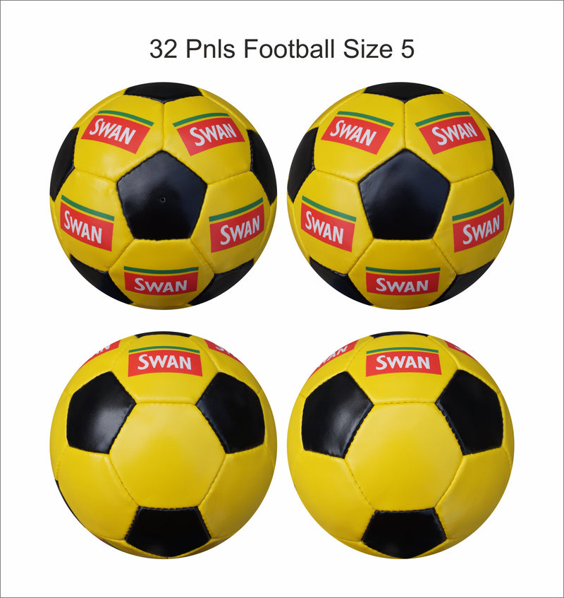 Custom Football Ball - 32 Panel Size 5 PVC  'Swan 2'