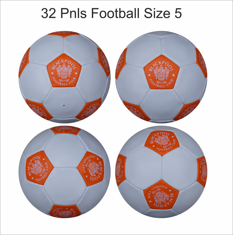 Custom Football Ball - 32 Panel Size 5 PVC 'Blackpool'