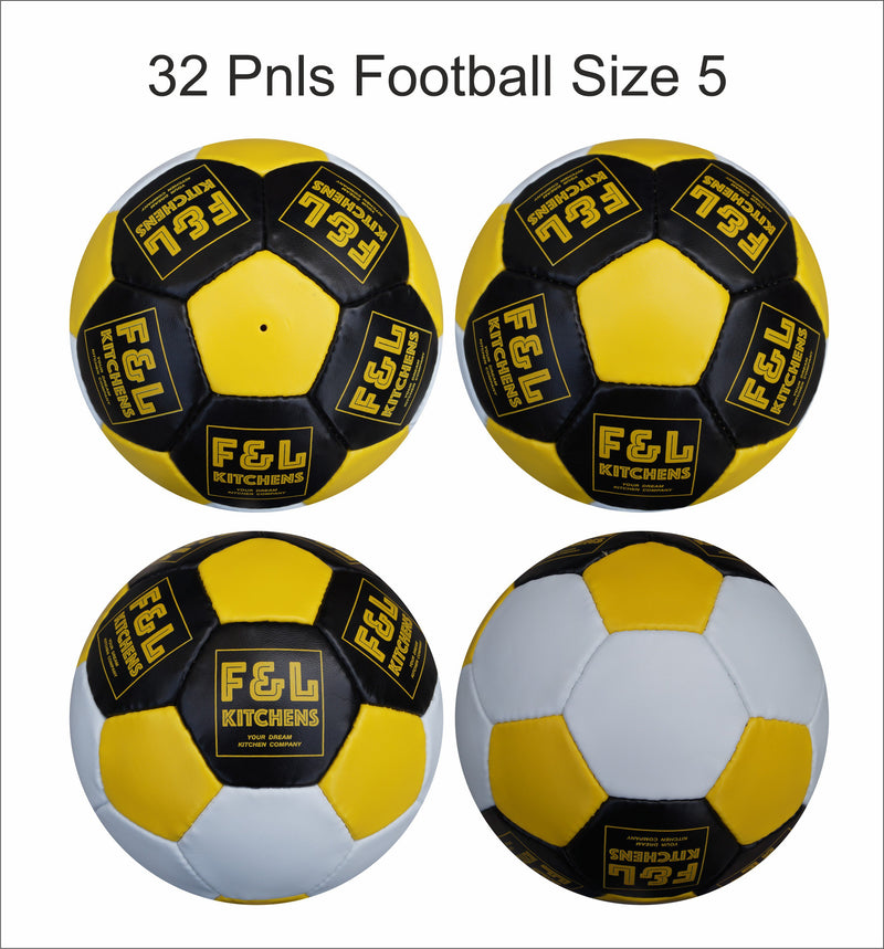 Custom Football Ball - 32 Panel Size 5 PVC 'F&L Kitchens'