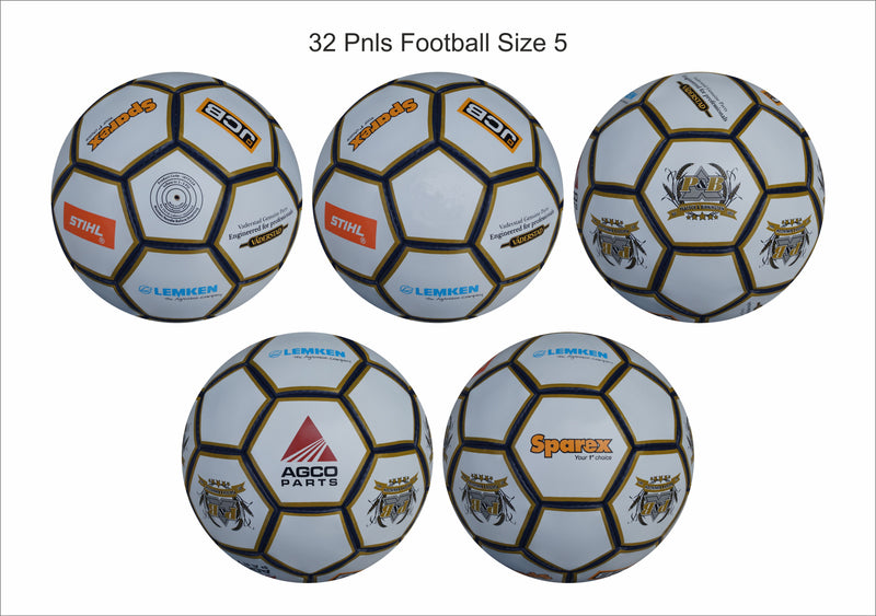 Custom Football Ball - 32 Panel Size 5 PVC 'P & B'