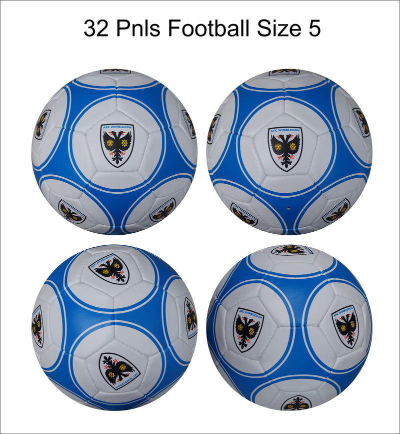 Custom Football Ball - 32 Panel Size 5 PVC 'AFC Wimbeldon'