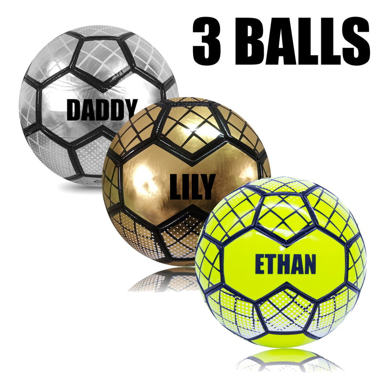 Personalised Football - Multi Pack 3 Balls