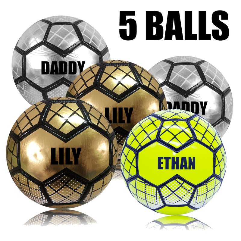 Personalised Football - Multi Pack 5 Balls