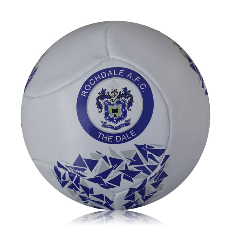 Custom Football Ball - 6 Panel Size 5 PVC 'Rochdale FC'