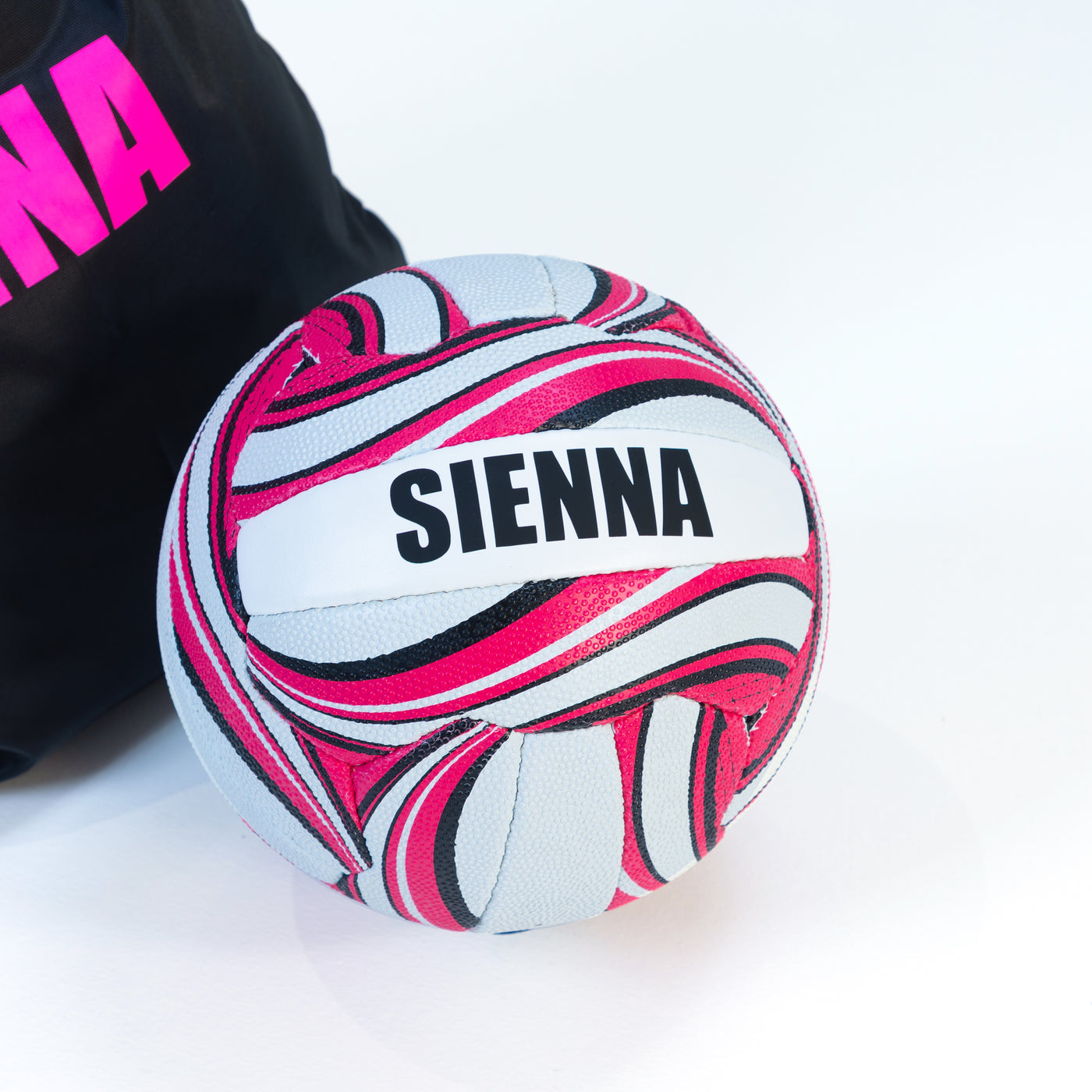 Personalised Netball Ball - Pink Size 5