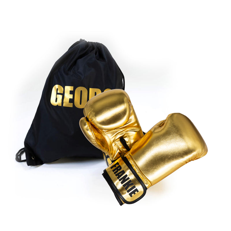 Personalised Kids Boxing Gloves - 6oz - Gold