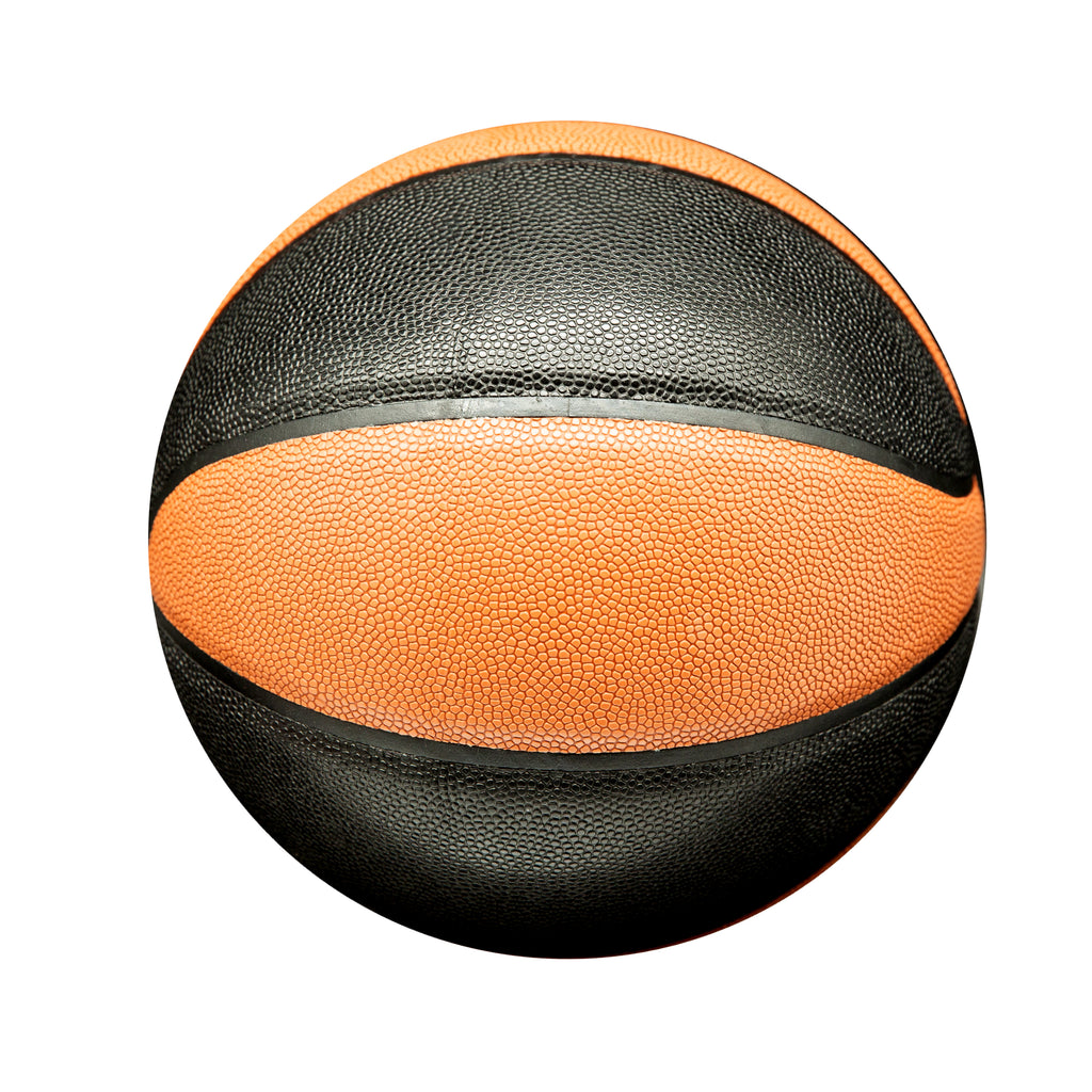 Plain Unprinted PU Basketball - Black Tan