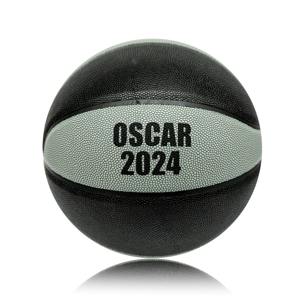 Personalised Basketball Ball - Size 7 - Black & Grey