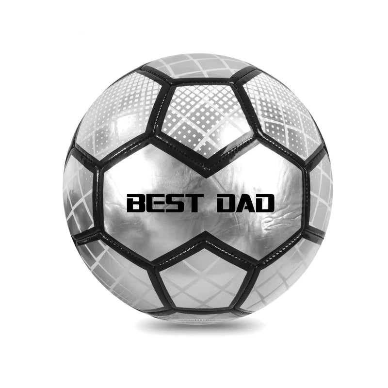 Fathers Day Football - Silver Best Dad