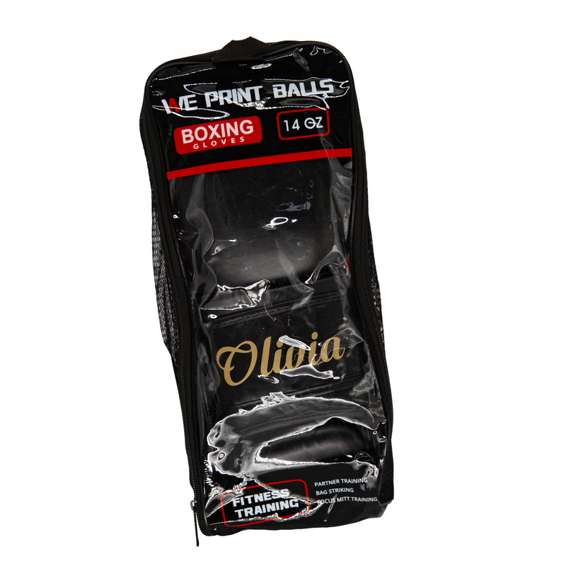 Personalised Kids Boxing Gloves - 6oz - Gold