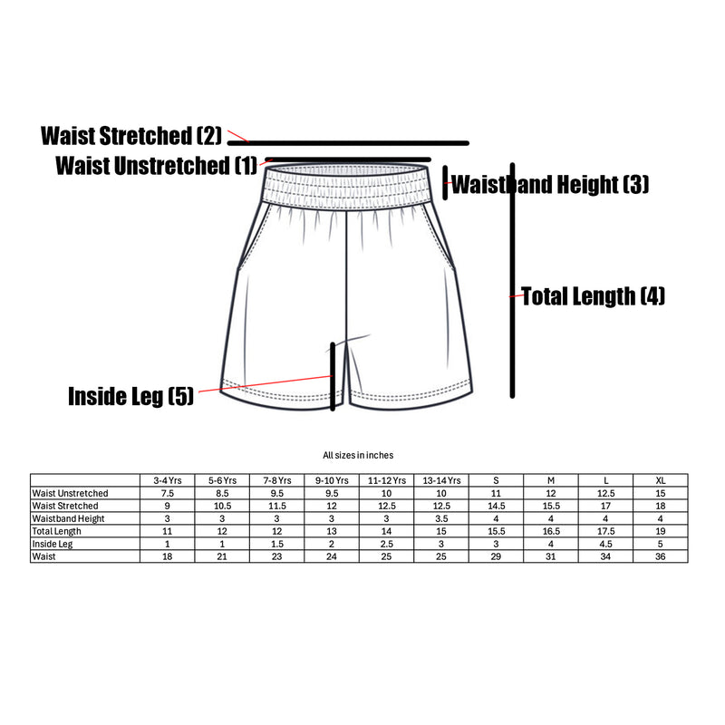 Personalised Boxing Shorts – Black & Gold Satin - Gift Boxed - Kids + Mens