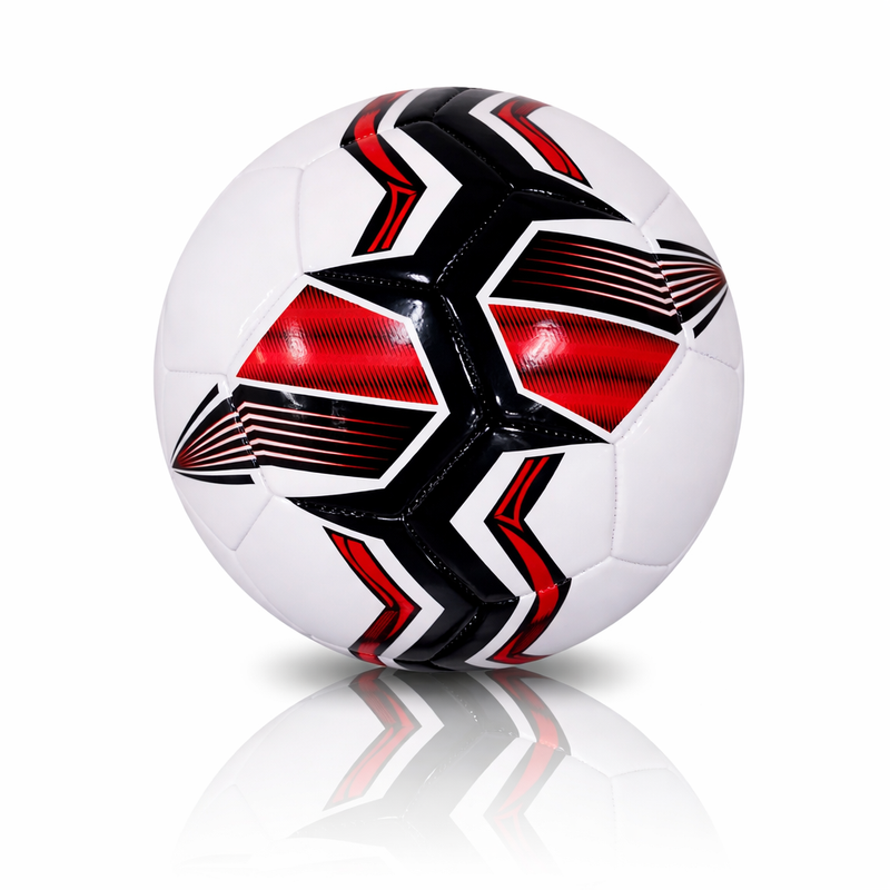 Plain Unbranded Football Ball V1 - Size 4 Red