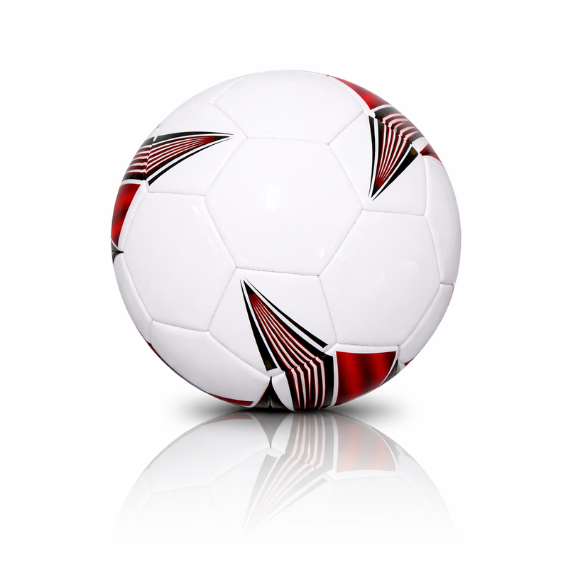 Plain Unbranded Football Ball V1 - Size 5 Red