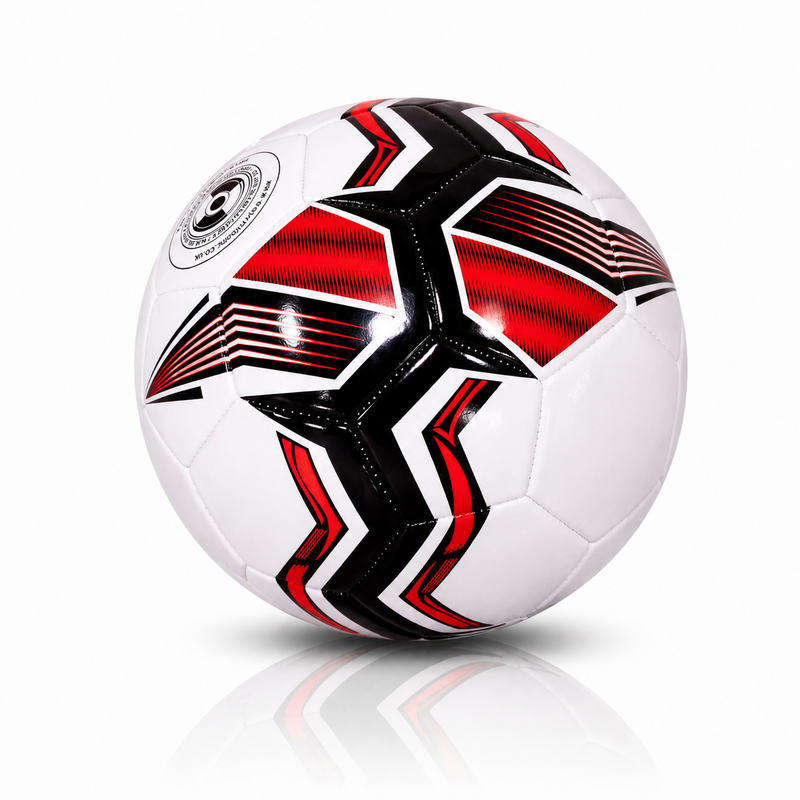 Plain Unbranded Football Ball V1 - Size 3 Red