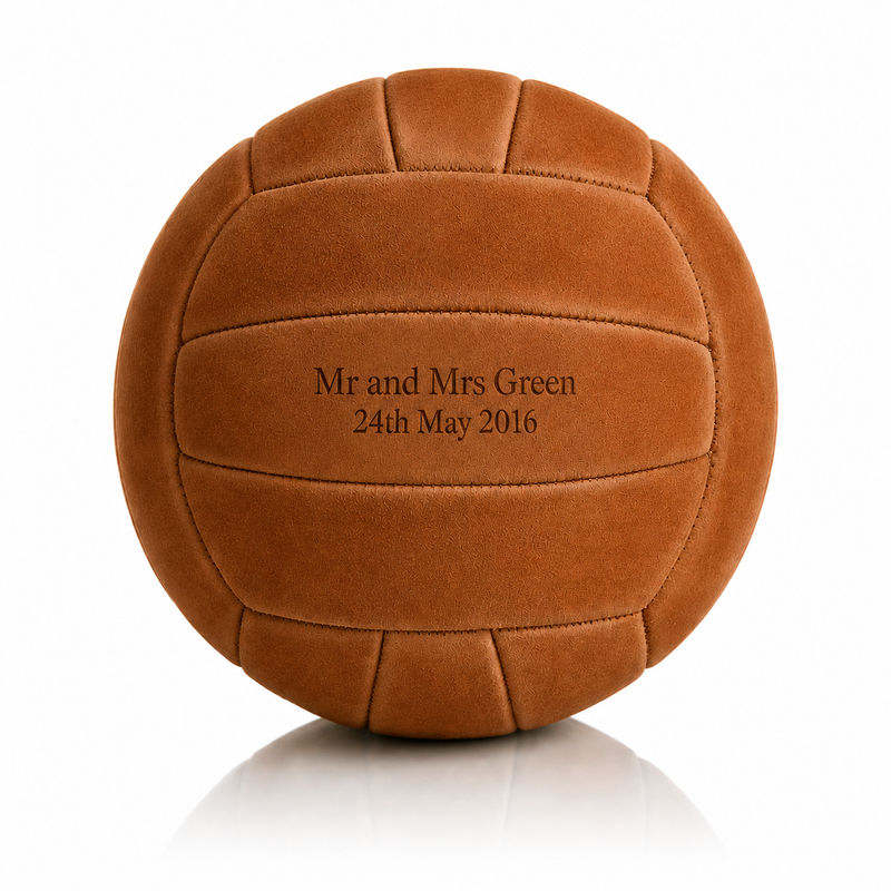 Personalised Suede Leather Football Ball