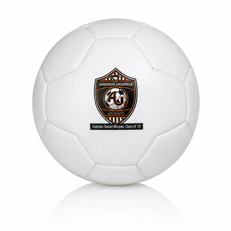 Personalised Logo Football – White - NO MINIMUM ORDER